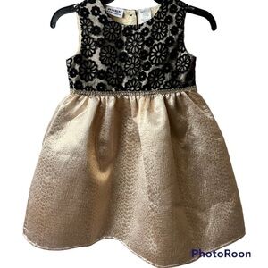 NWOT Blueberi Boulevard Floral Lace Foil Embossed Holiday Dress